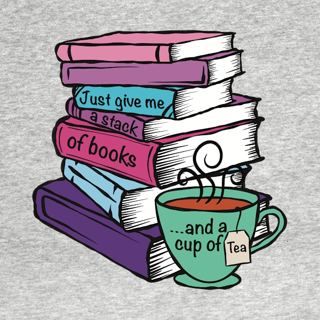 Give Me Books and Tea by TheEmeraldOwl_byKaitlyn